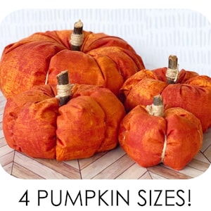 EASY Beginners Fabric Pumpkin Centerpiece Sewing Tutorial | Pattern | PDF | Beginner Project | Halloween | Fall | Thanksgiving | Decor