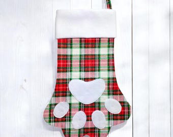 Tierpfote Strumpf Schnittmuster & Anleitung | Weihnachten | Urlaub | Einfach DIY | Hund Geschenk zum Nähen | PDF | Sofortdownload | Katze Fell Baby Haustier