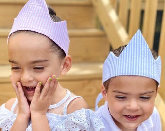 Traditional Fabric Crown Sewing Pattern & VIDEO Tutorial | Printable PDF | Easy DIY Birthday Gift to Sew | Boys or Girls | One Year to Adult
