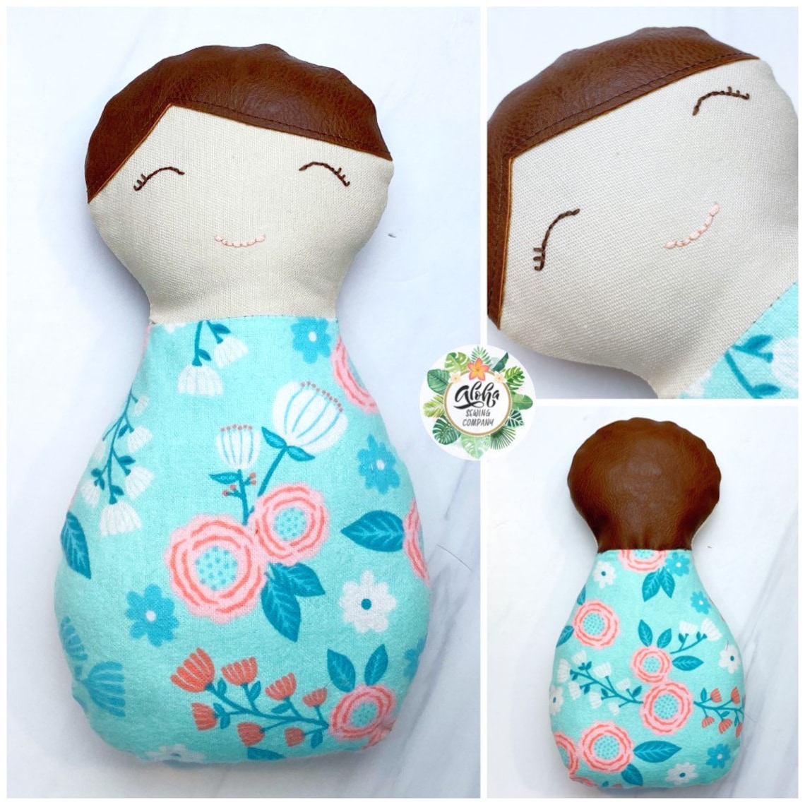 Swaddled Fabric Baby Doll Sewing Pattern & VIDEO Tutorial Rag Etsy