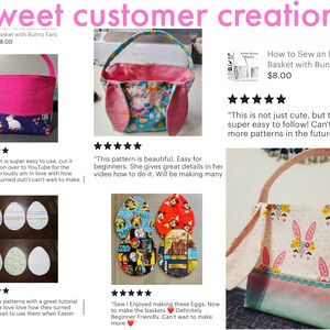 How to Sew an EASY Easter Basket With Bunny Ears - Sewing Pattern ...