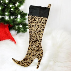 BESTSELLER Stiletto Boot High Heel Christmas Stocking Sewing Pattern & Tutorial | Sew | Holiday | Easy DIY | Gift to Sew | Beginner Friendly