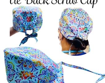 EASY Tie Back Scrub Cap Sewing Pattern & Video Tutorial | Easy DIY Gift to Sew | Men or Women | Nurse | Doctors | CNA | Beginner Friendly