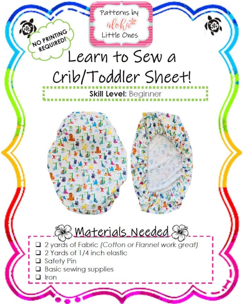 EASY Beginners Crib Sheet Sewing Tutorial DIY How to Etsy