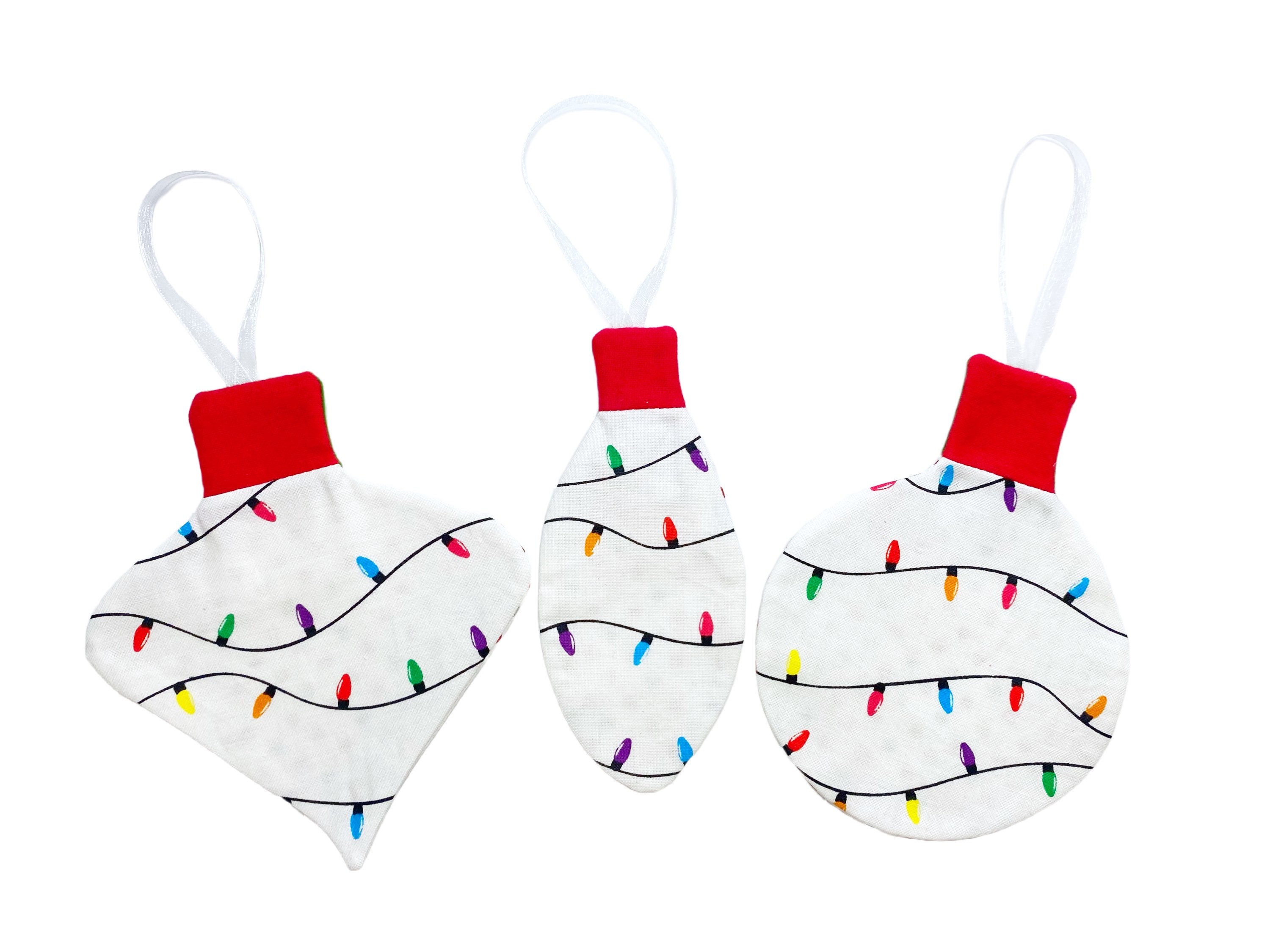 Christmas Tree Bulb Ornaments Bundle Sewing Pattern & VIDEO