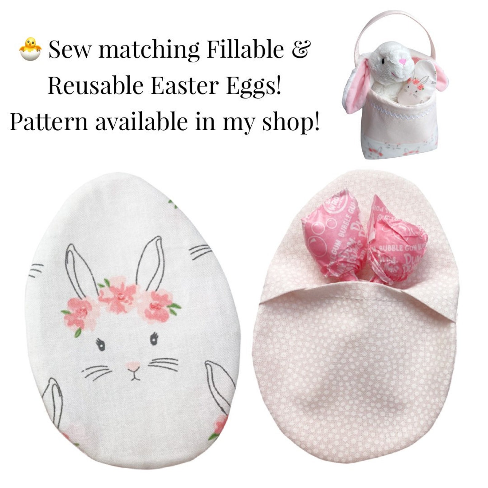 How to Sew an EASY Easter Basket With Bunny Ears - Sewing Pattern ...