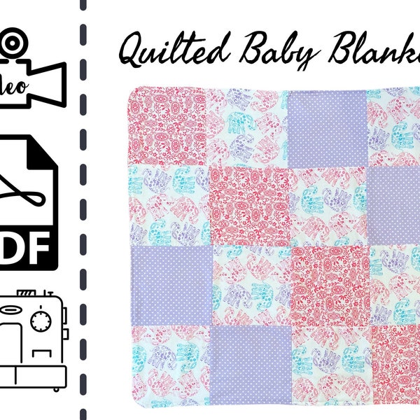 Quilted Baby Blanket Etsy