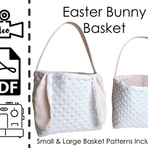 How to Sew an EASY Easter Basket With Bunny Ears - Sewing Pattern ...