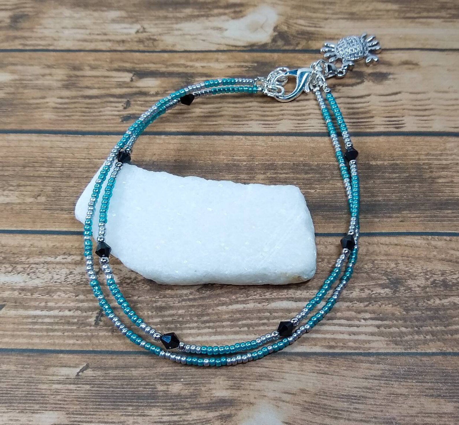 Crab Anklet Strand Anklet Body Jewelry Beach Jewelry Ankle Etsy