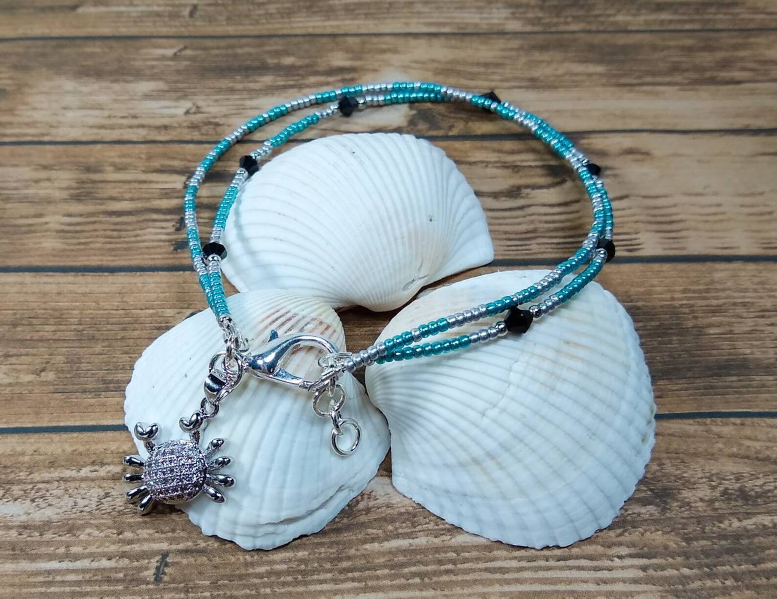 Crab Anklet Strand Anklet Body Jewelry Beach Jewelry Ankle Etsy