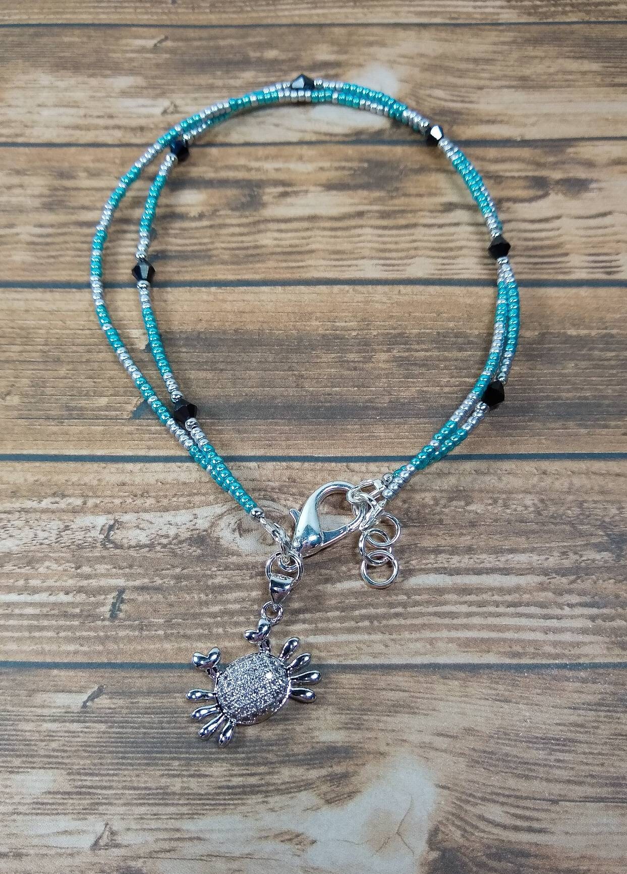 Crab Anklet Strand Anklet Body Jewelry Beach Jewelry Ankle Etsy