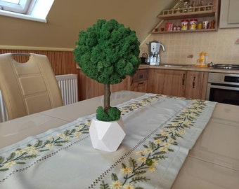Moss art work, Tree of life, Moss tree, Moss pots, Preserved moss, Wooden pot, Living moss, Moss centrepiece