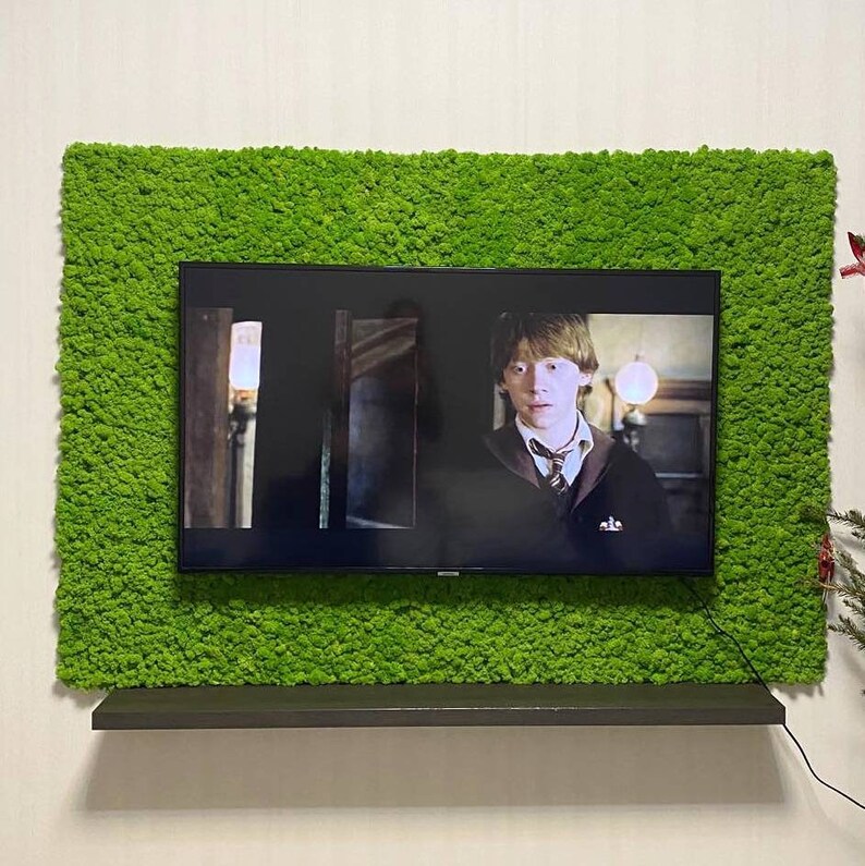 Moss Wall Art Large Preserved Moss Moss Panel Moss Art Etsy