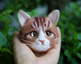 Cat Plush Custom - Realistic Cat -Needle Felted Cat -Plush Toy - Custom Pet Portrait - Pet Stuffed Toy - Personalized Gift - Cute Gift Idea,