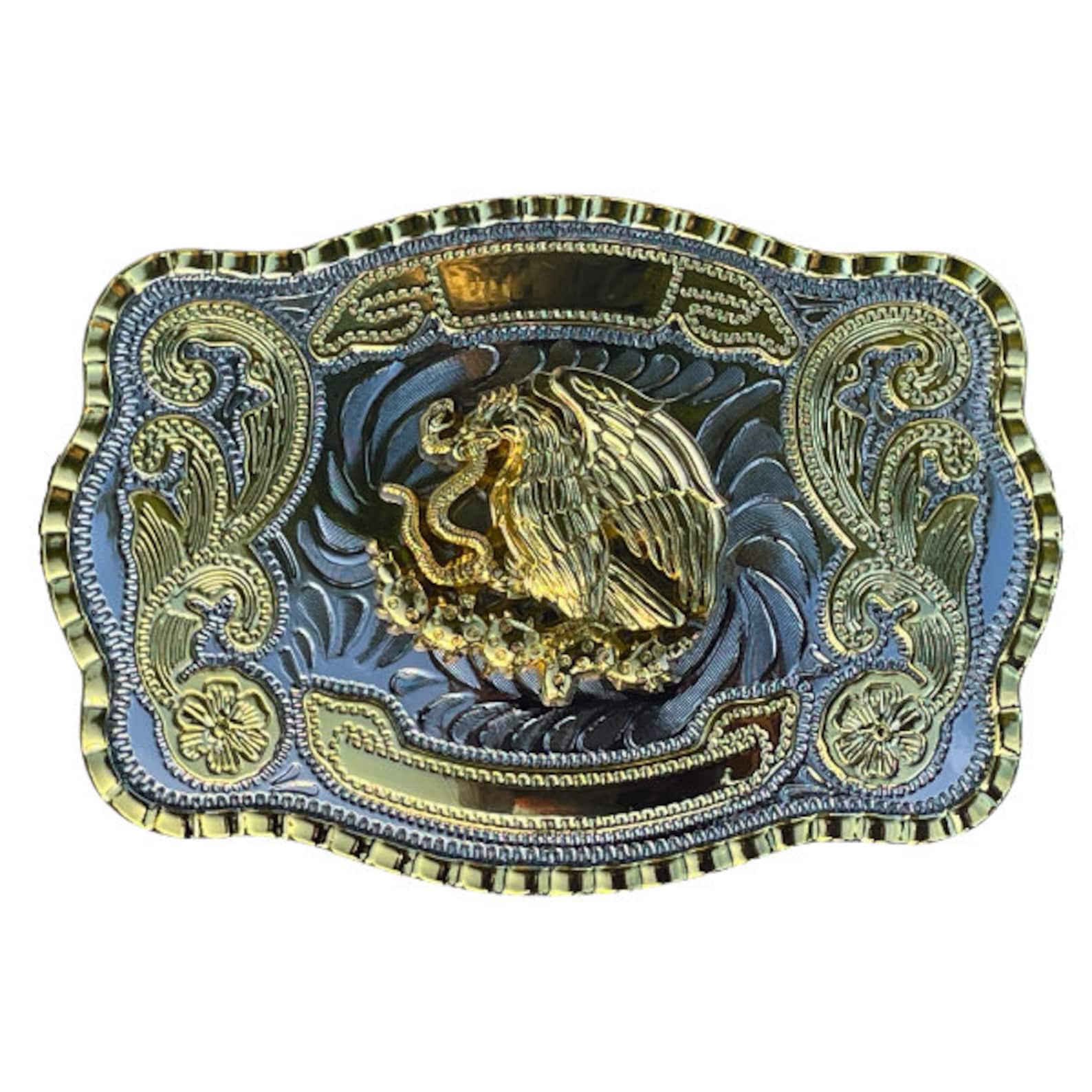 Mexican Flag Belt Buckle main image 1