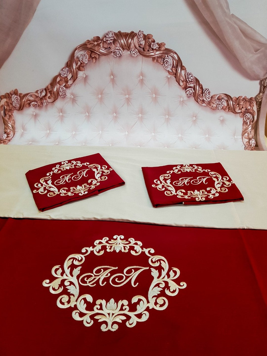 Embroidered Duvet Cover Sets Queen Duvet Cover Duvet Cover Bed Etsy UK