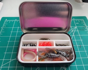 Altoids-style Tackle Box Kit for Trout/pan Fishing With Magnetic Lid Cover  