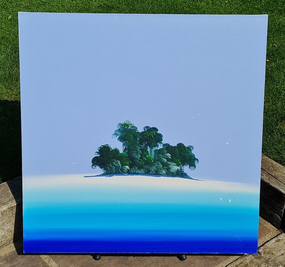 Absolutely Stunning Large Original Acrylic on Canvas Painting by Internationally Acclaimed Artist Henderson Cisz.