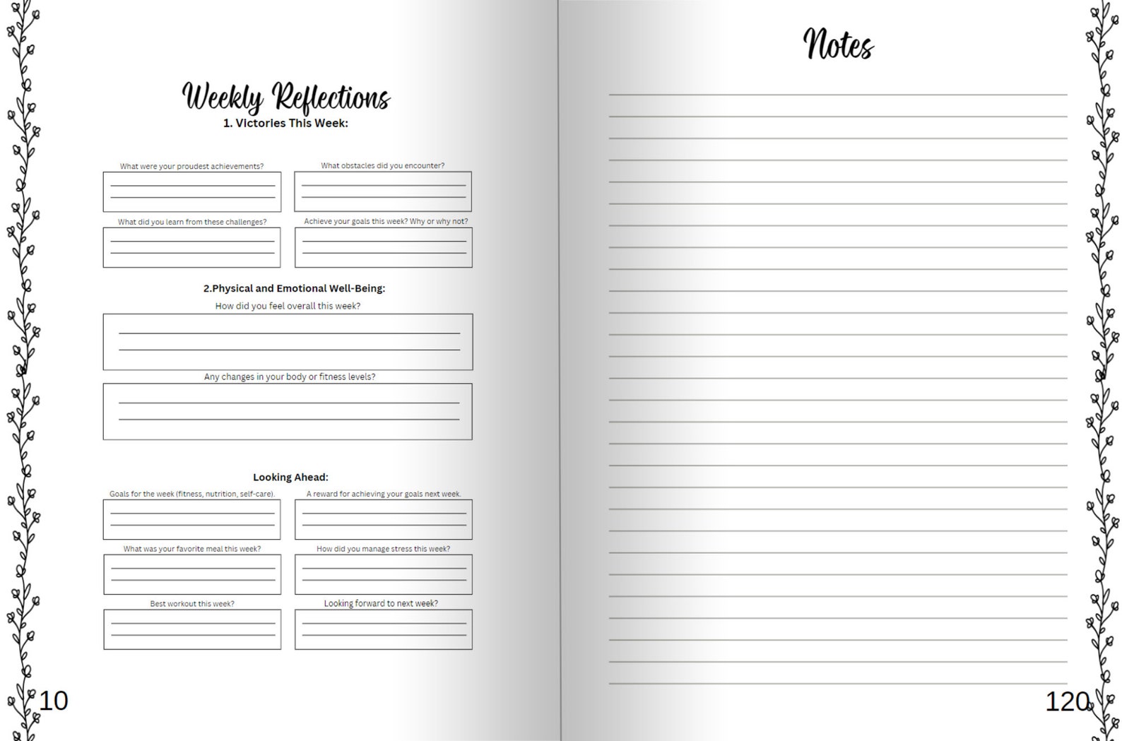Ultimate Food and Fitness Digital Journal | Meal Planner, Workout ...