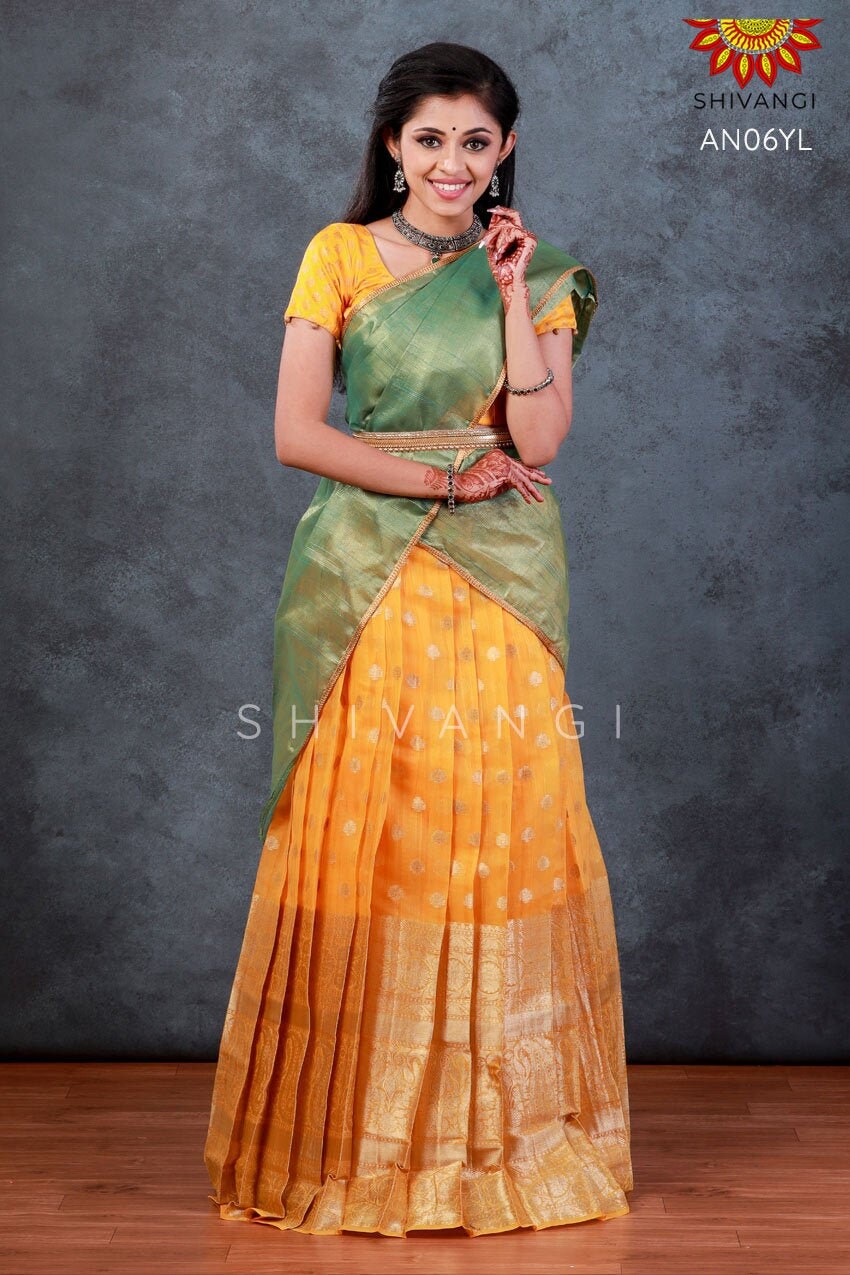 pattu pavadai for teenage girl