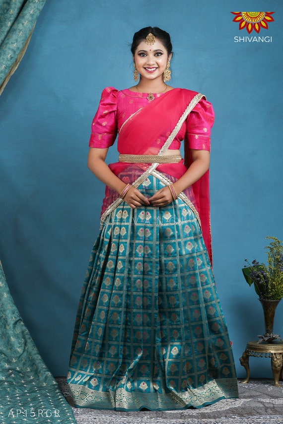 Langa top davani saree