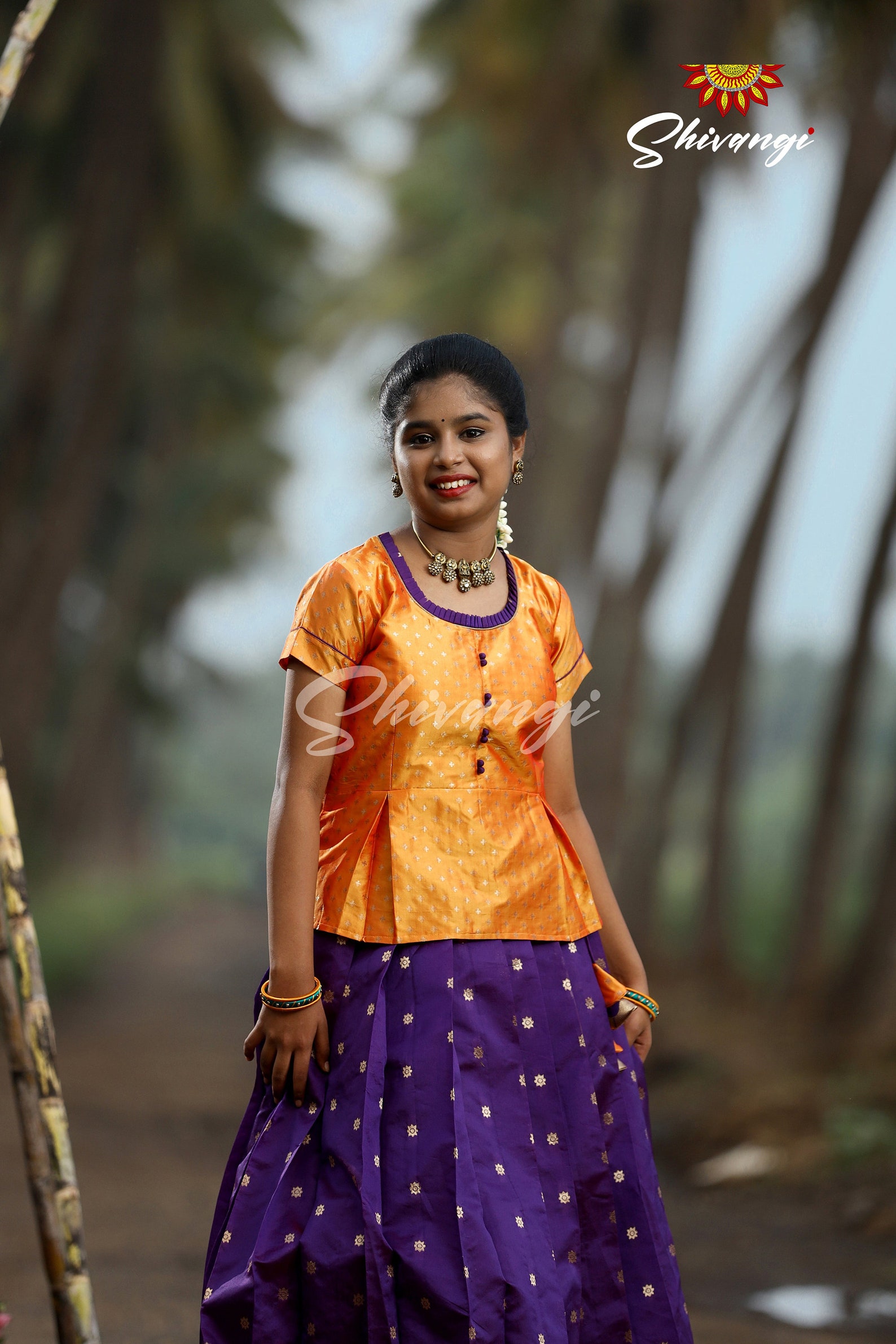 Light Purple Pattu Pavadai Sattai main image 0
