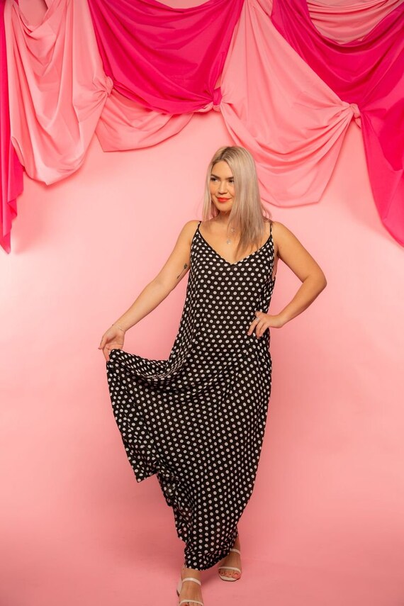 Polka Dot Maxi Dress