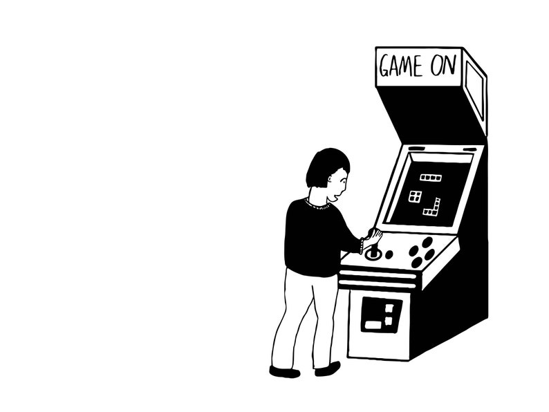 Arcade Machine Svg | Acrade Machine Printable | Sketch Game Machine ...