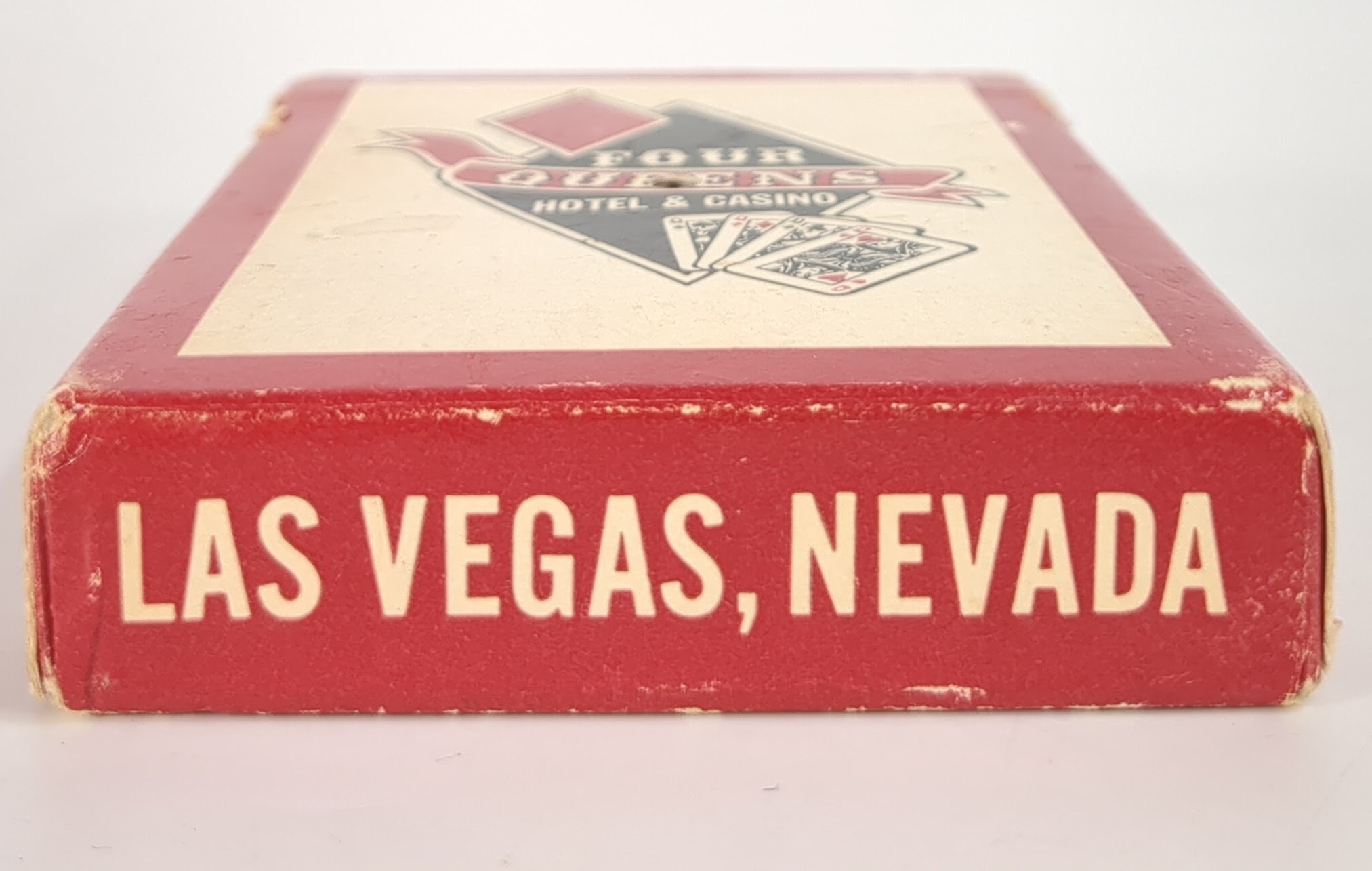 Four Queens Hotel Casino Red Pack Vintage Used Playing Cards