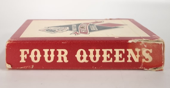 Four Queens Hotel Casino Red Pack Vintage Used Playing Cards
