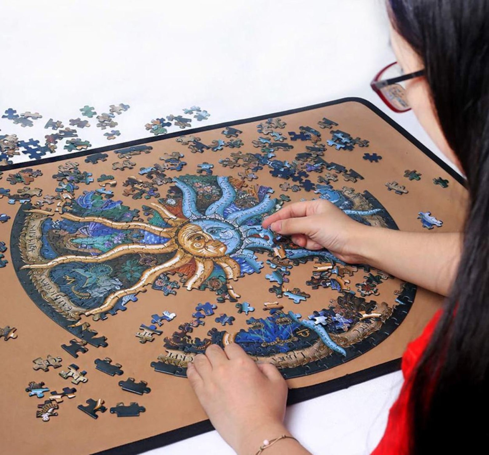 Round Puzzles 1000 Piece Astrology Puzzle for Adults Horoscope Etsy UK