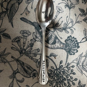 DESSERT SPOON - engraved handle + hollow