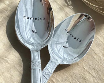 TABLESPOON - hand-engraved and customizable - godfather/godmother or other