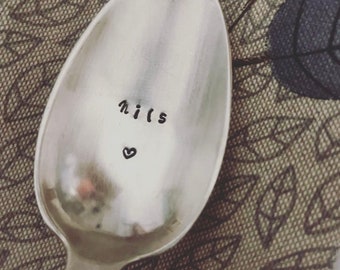 SOUP SPOON - hand-engraved and customizable - first name