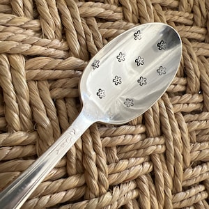 DESSERT SPOON - hand engraved and customizable - the designs