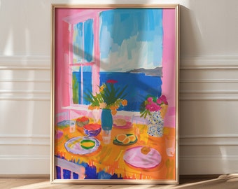 Matisse Style Art Print: Fauvism Colorful Home Decor
