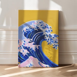 The Great Wave Art Print, Canvas Art Print, Costal Decor, Sea Drawing, Greece Print, Matisse Art, Landscape Print, Trendy Decor, Greece Art