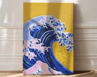 Wave Canvas Print, Coastal Wall Art, Trendy Decor