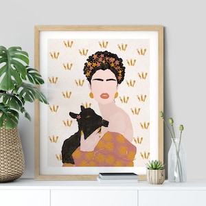 Décor mural Boho, Impressions d’art Boho, Décor de salon Boho, Décor rose orange brûlé, Moderne du milieu du siècle, Décor de chambre à coucher