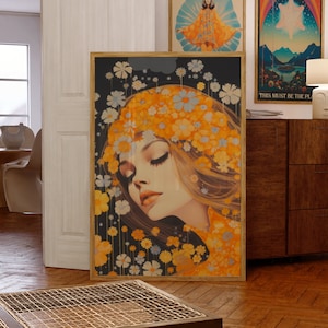 70s Aesthetic, Home Decor, 70s Home Decor, 70s Poster, Retro Home Decor, Hippie Poster, 70s Decor, 60s Wall Decor, Dorm Decor, Retro 70s Art