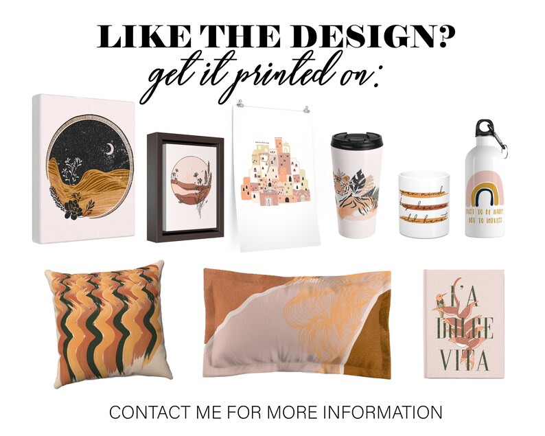 Boho Art Prints Boho Wall Decor Above Bed Art Burnt Orange Etsy