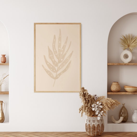 Neutral Botanical Boho Decor Boho Bedroom Art Prints Beige Wall Art Botanical Plant Prints Unique Botanical Print Beige Boho Decor Etsy Canada