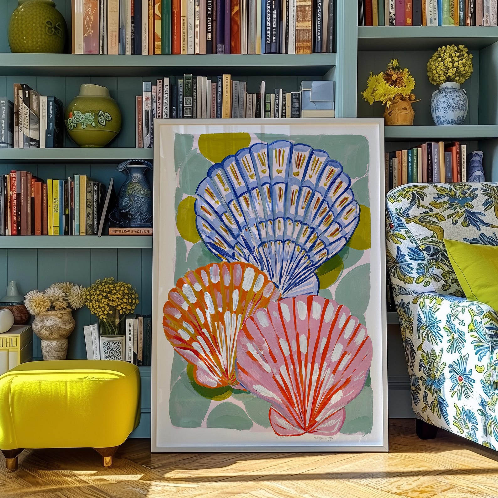 Seashell Wall Art Print: Coastal Beach House Decor - Etsy