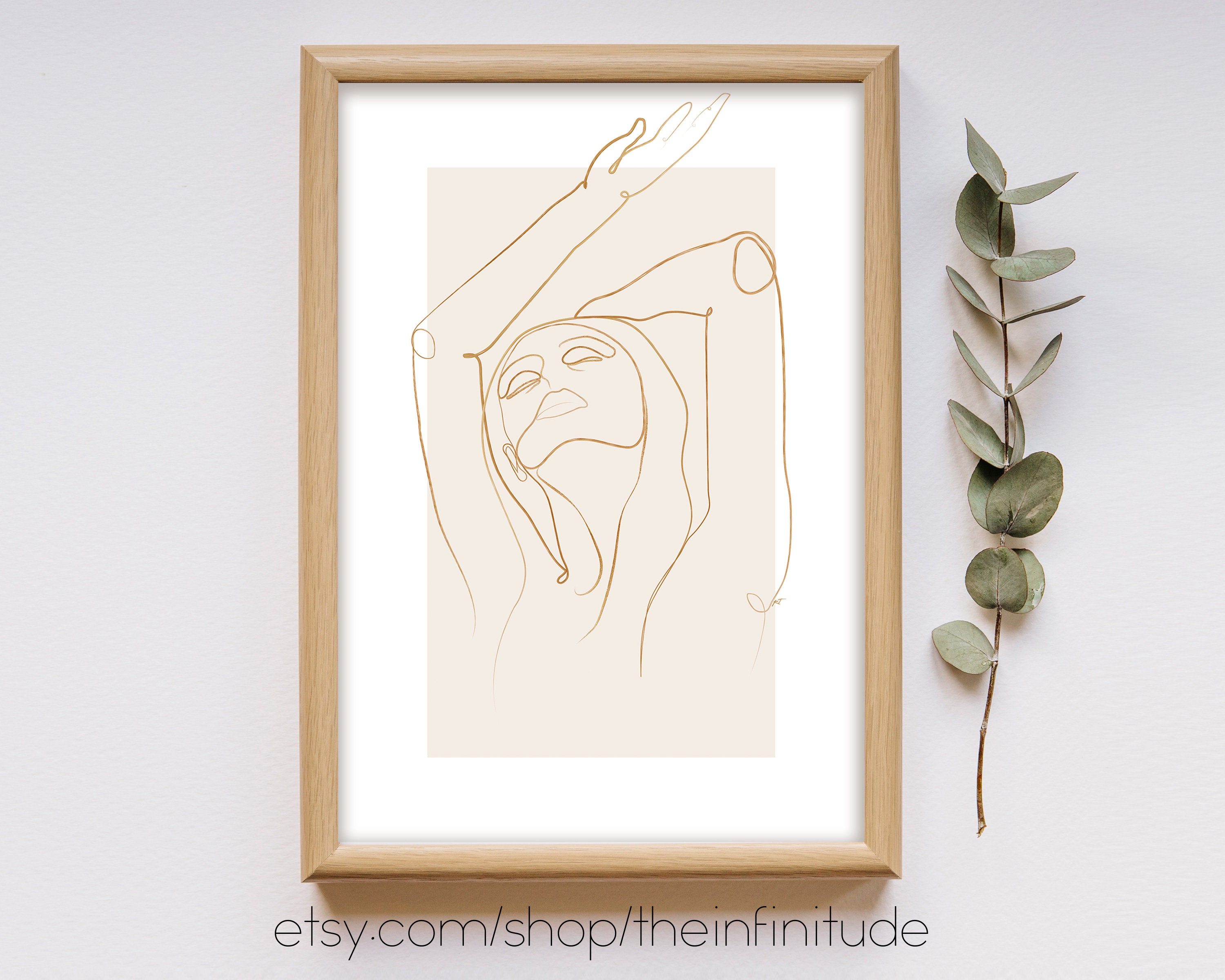 Minimalist Line Drawing Bathroom Wall Art Woman Body Bedroom Etsy UK