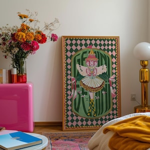 Gemini Zodiac Wall Art: Coquette Astrology Print, Whimsical Circus Poster, Boho Bedroom Decor image 15