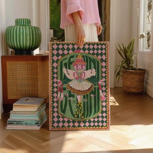 Gemini Zodiac Wall Art: Coquette Astrology Print, Whimsical Circus Poster, Boho Bedroom Decor image 11