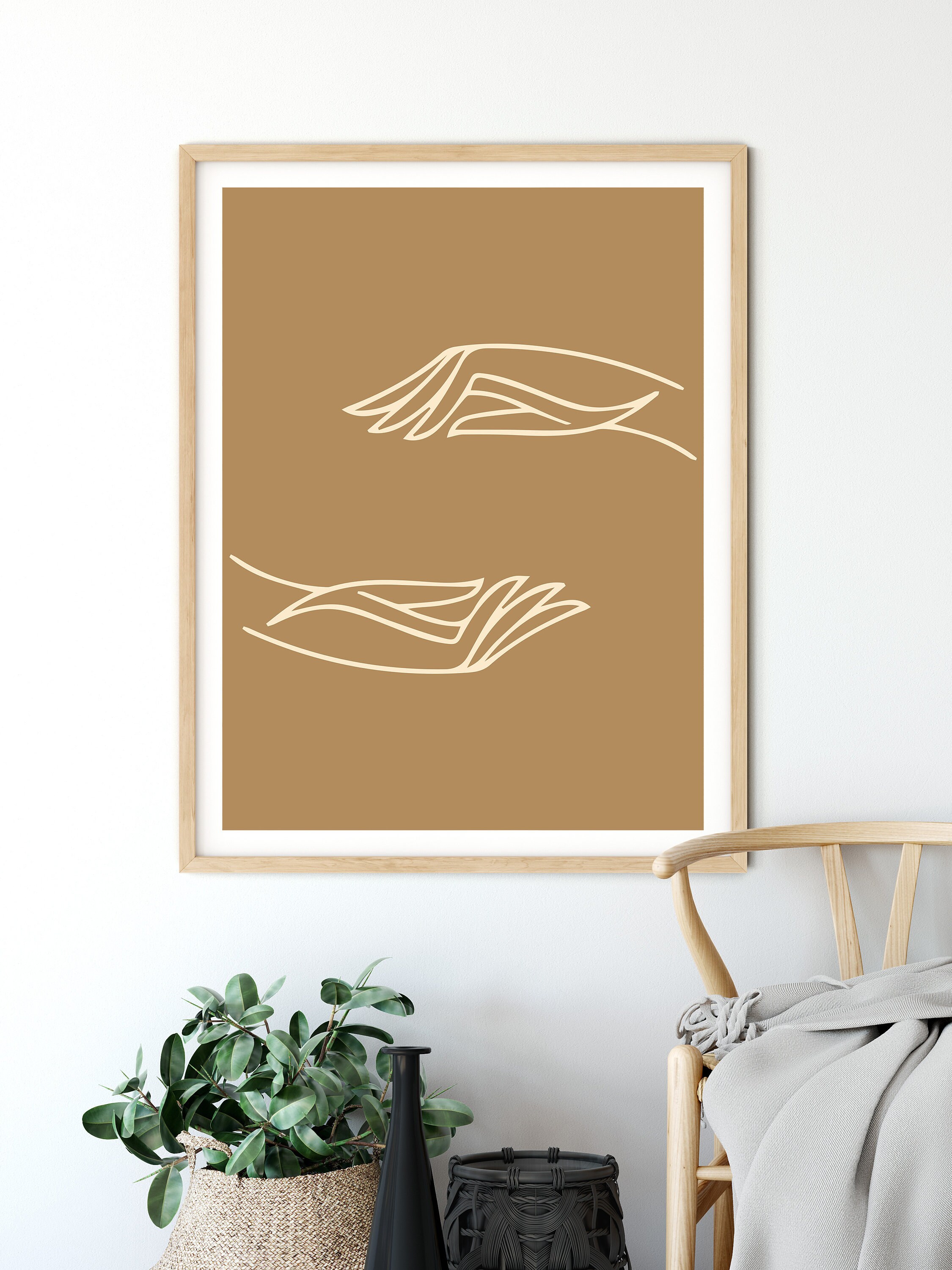 Set di cornici con stampe Line Art / Line Art Donna Mini Galleria Da parete  / Boho Line Art Incorniciato / Boho Wall Art / Line Art Set Cornici -   Italia