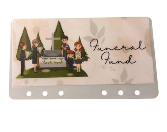 Funeral Fund Savings Wallet | Vellum Cash Stuffing Envelope | Financial Planning Tool