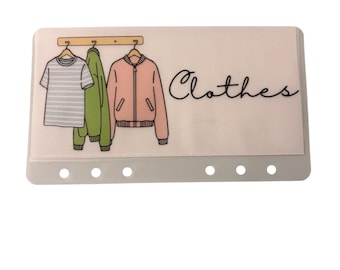 Clothes Budget A6 Wallet – Matt Vellum Cash Envelope