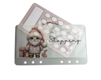 Personalised Gnome Rabbit Wallet and Matching Write your own Tracker word